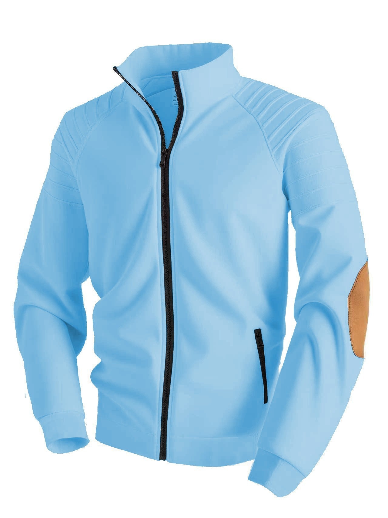 Stand Collar Cardigan Zipper Men's Jacket Sweater
