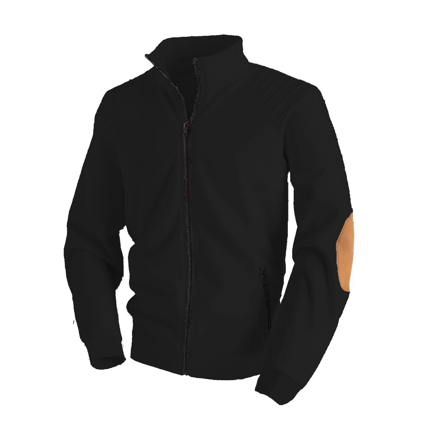 Stand Collar Cardigan Zipper Men's Jacket Sweater