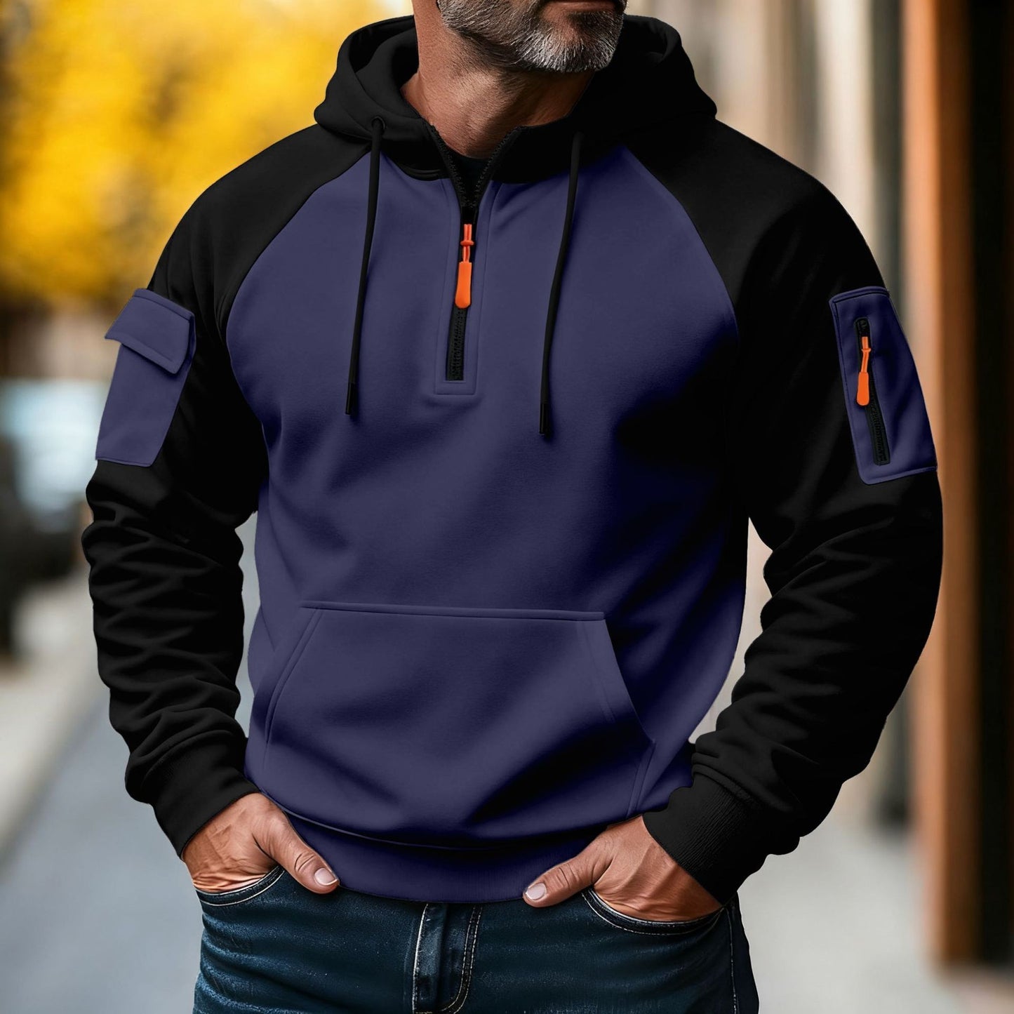 Sports Zipper Leisure Pullover Hooded Sweater