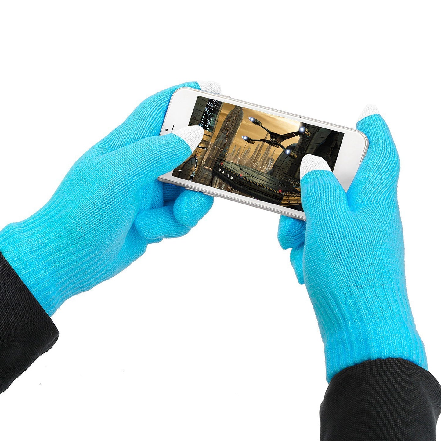 1 Pair Unisex Winter Knit Gloves 3 Color Options (3 Color Options)