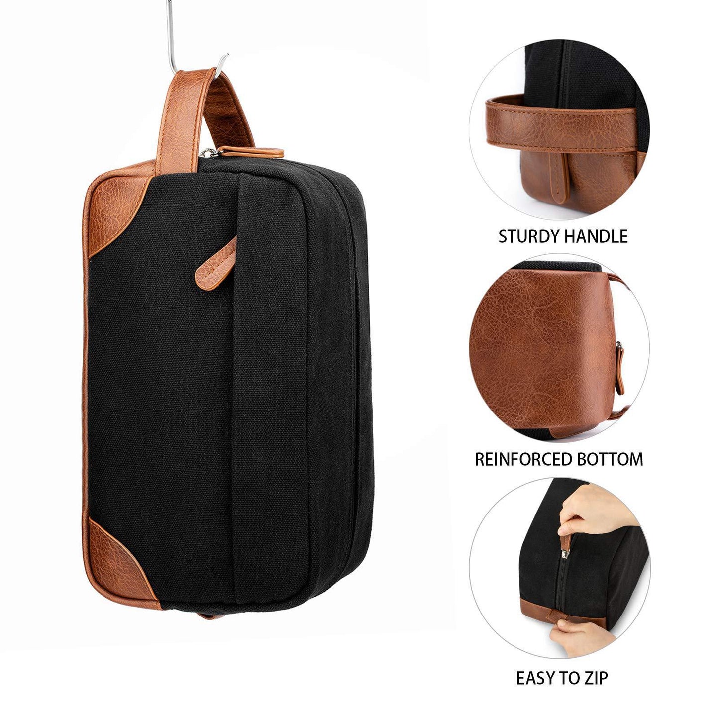 New Men's Toiletry Portable Large Capacity Portable Cosmetic Bag Retro Waterproof