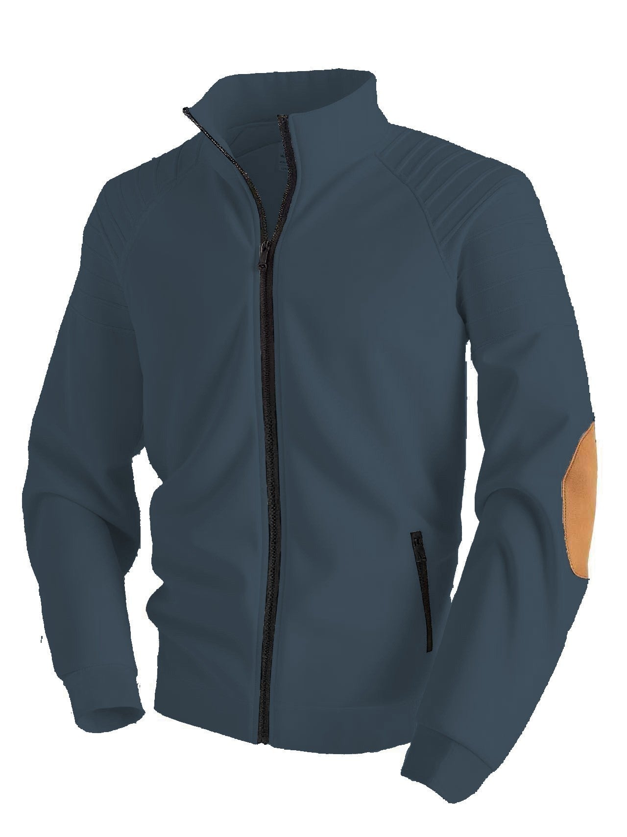 Stand Collar Cardigan Zipper Men's Jacket Sweater