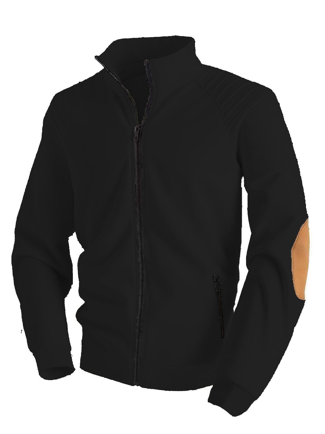 Stand Collar Cardigan Zipper Men's Jacket Sweater