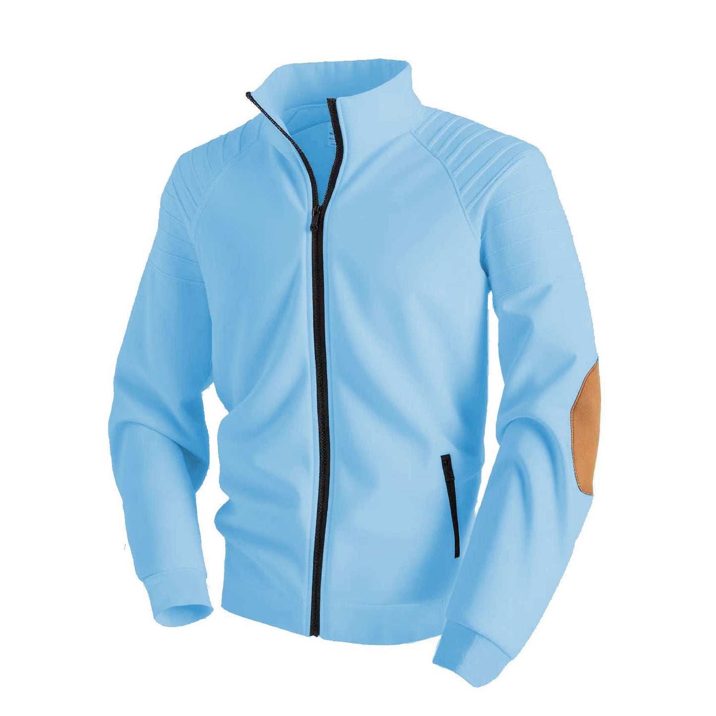 Stand Collar Cardigan Zipper Men's Jacket Sweater