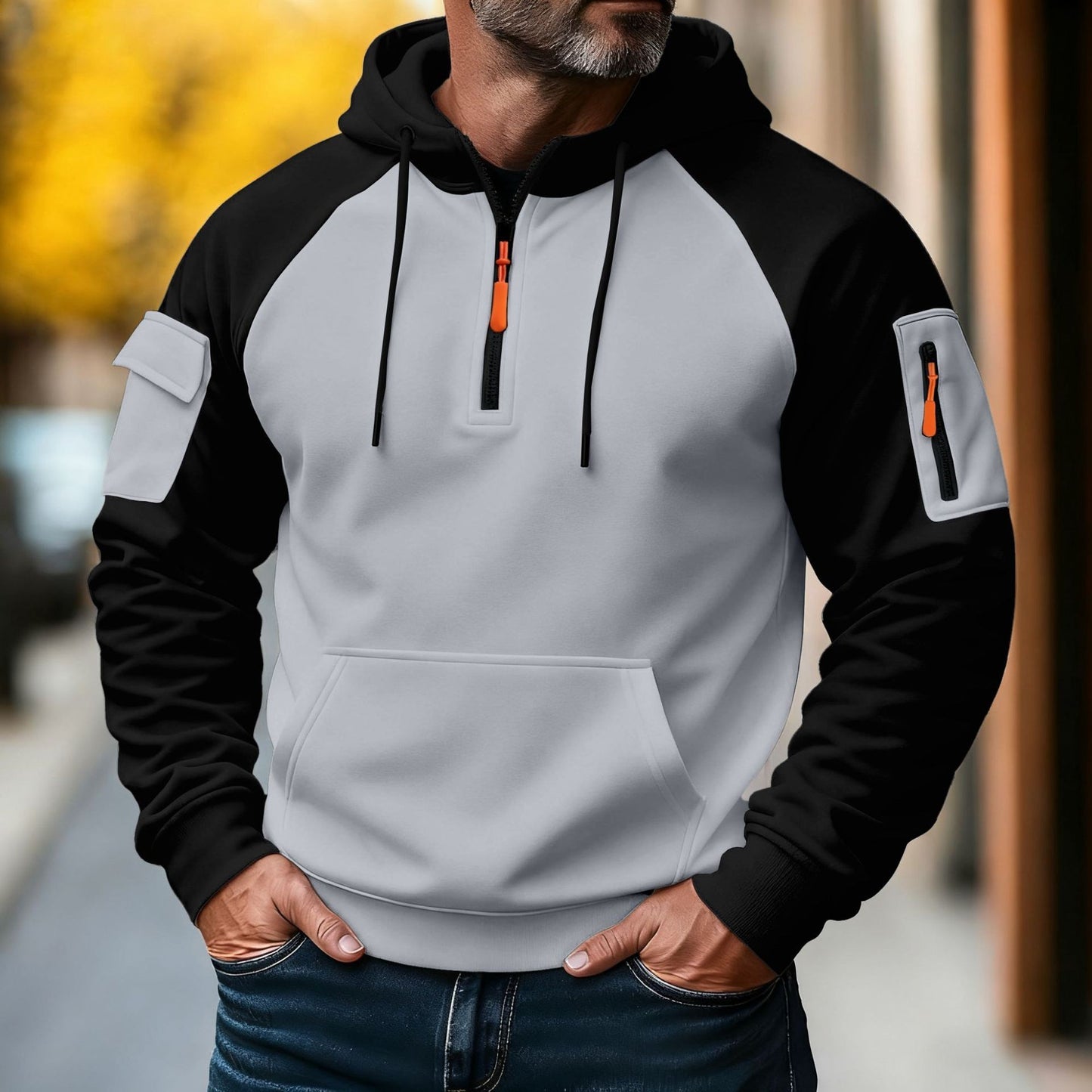 Sports Zipper Leisure Pullover Hooded Sweater