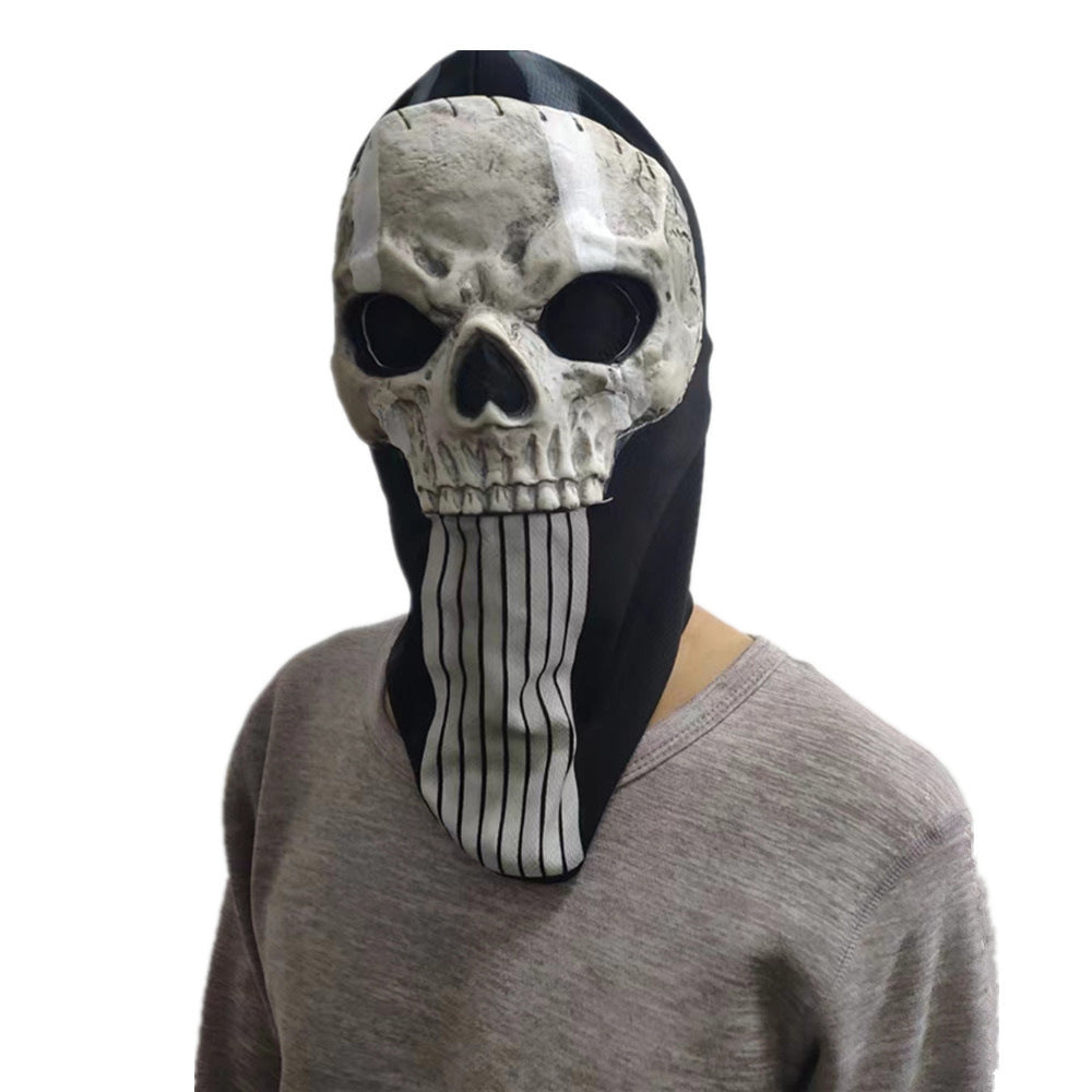 Creative Holiday Skull Ghost Facial Makeup Printing Headgear