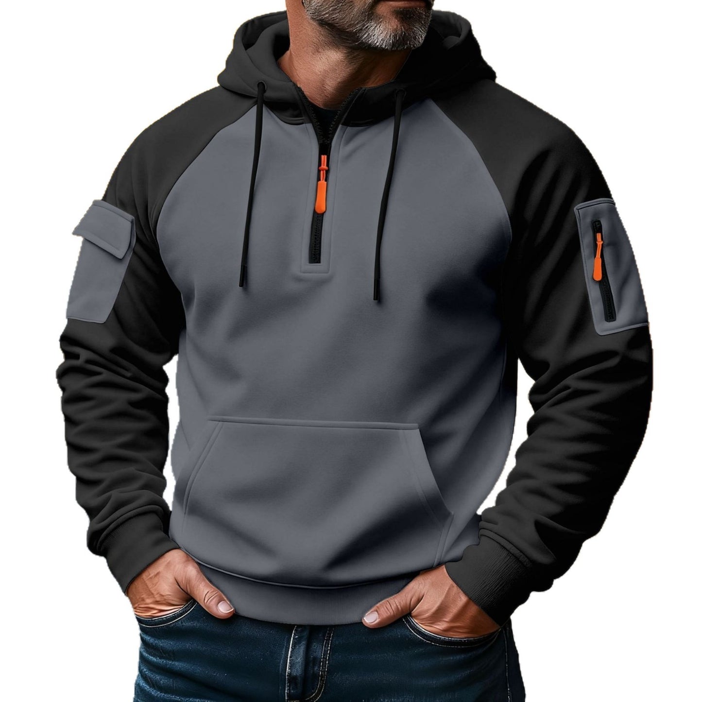Sports Zipper Leisure Pullover Hooded Sweater