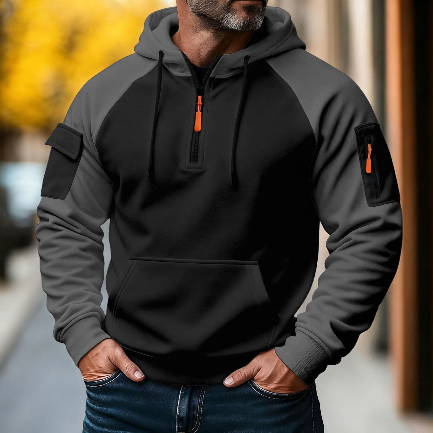 Sports Zipper Leisure Pullover Hooded Sweater