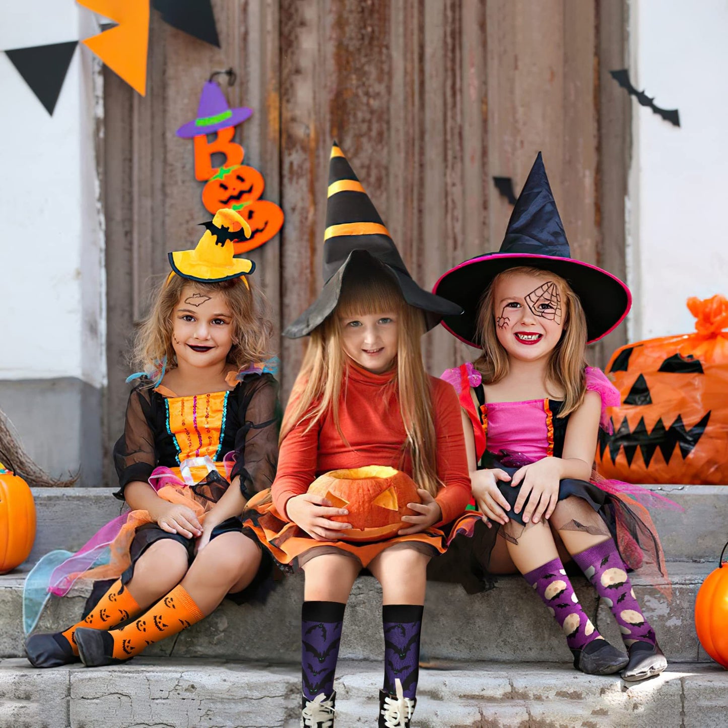 6 Pairs Halloween Christmas Socks For Men/Women