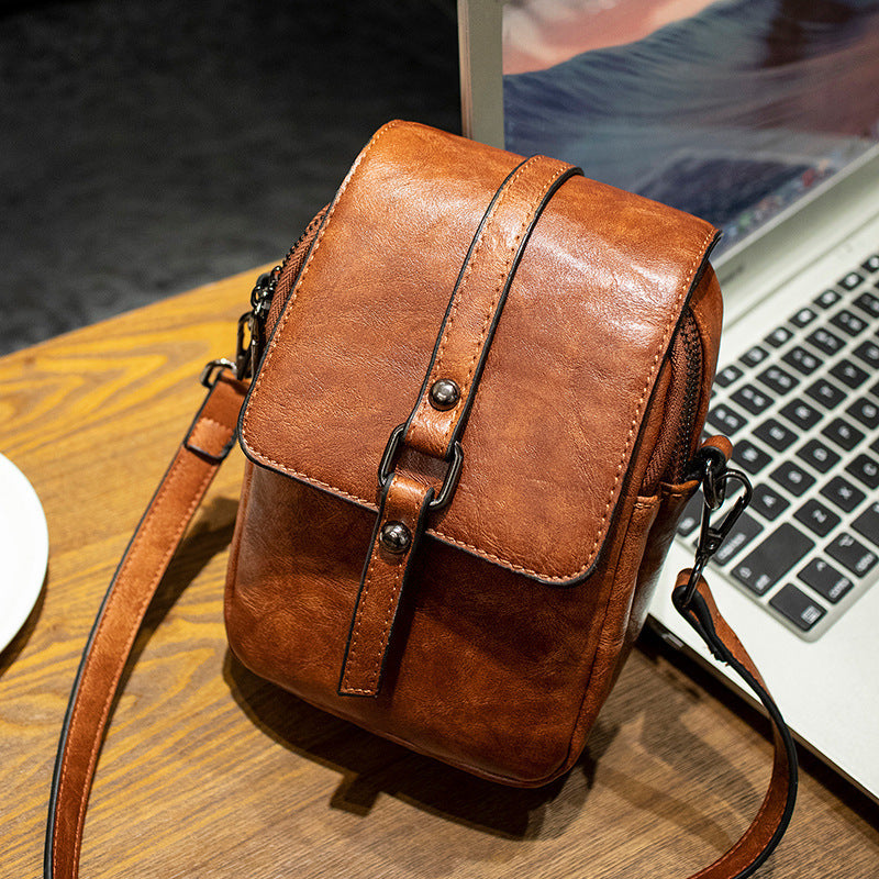 Women's Retro Crossbody Fashion One Shoulder Phone Bag