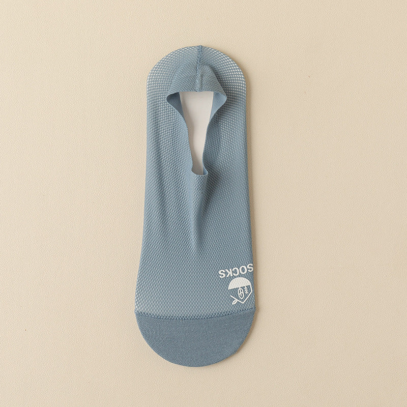 Men's Thin Invisible Socks Cotton Bottom Deodorant And Sweat-absorbing