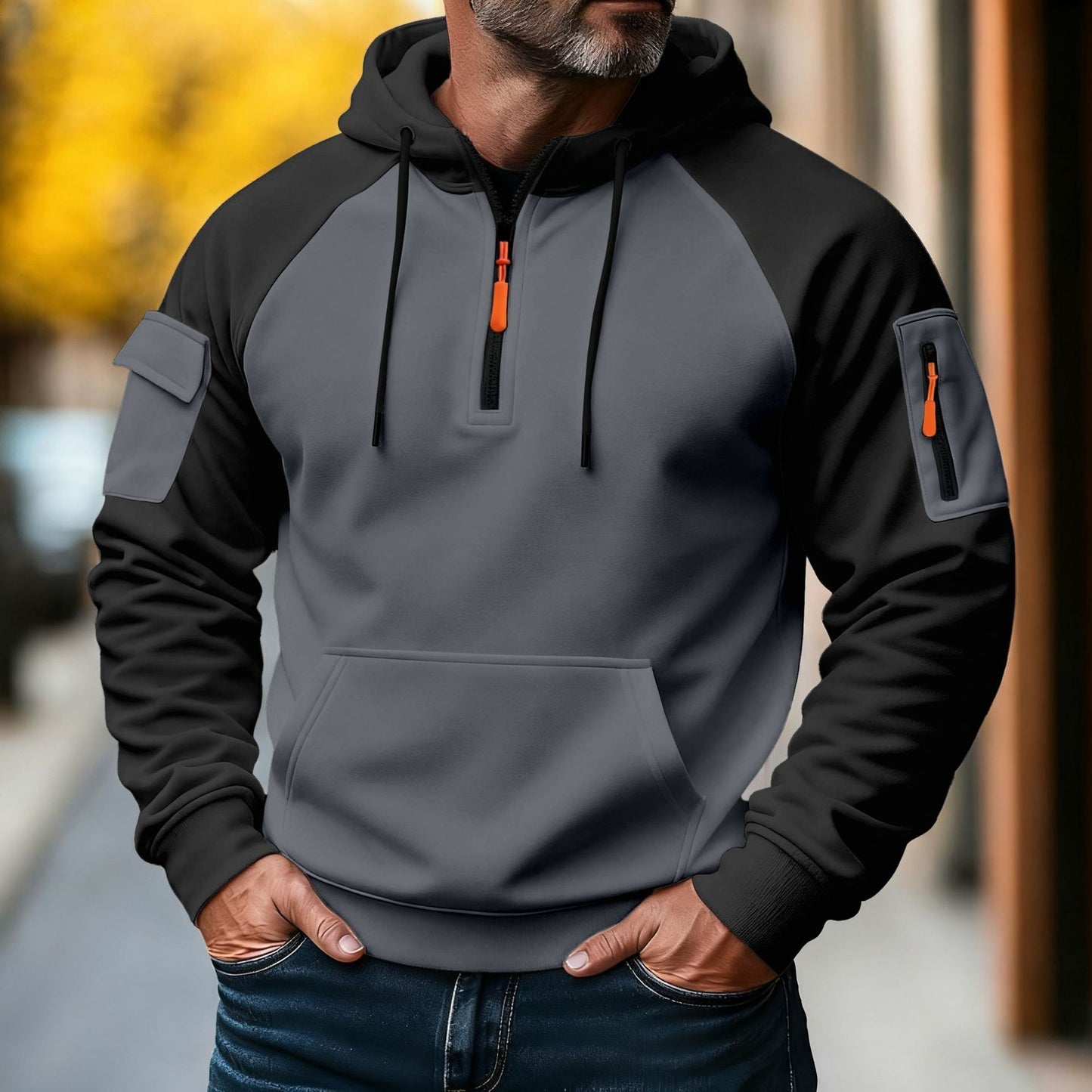 Sports Zipper Leisure Pullover Hooded Sweater
