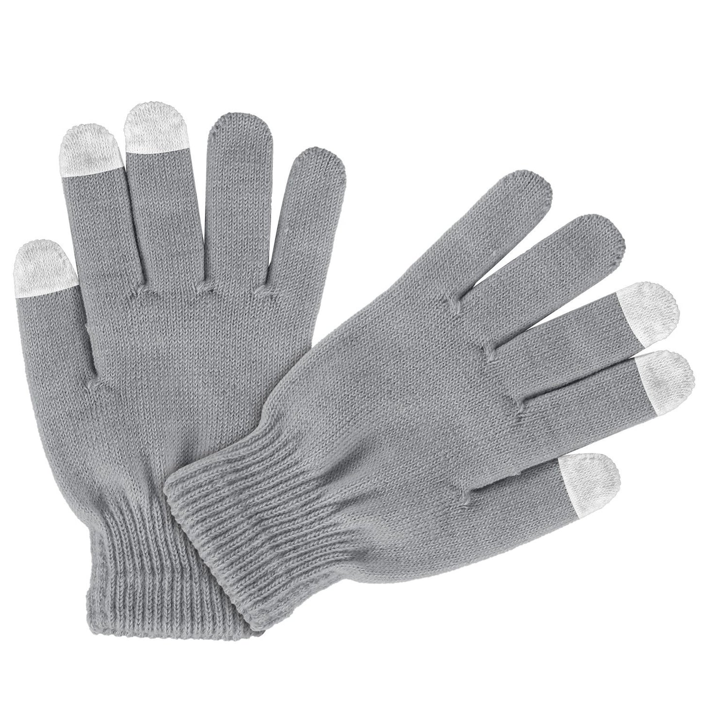 1 Pair Unisex Winter Knit Gloves 3 Color Options (3 Color Options)